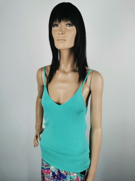 ESQUALO TOP KNITTED TURQUOISE