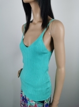 ESQUALO TOP KNITTED TURQUOISE